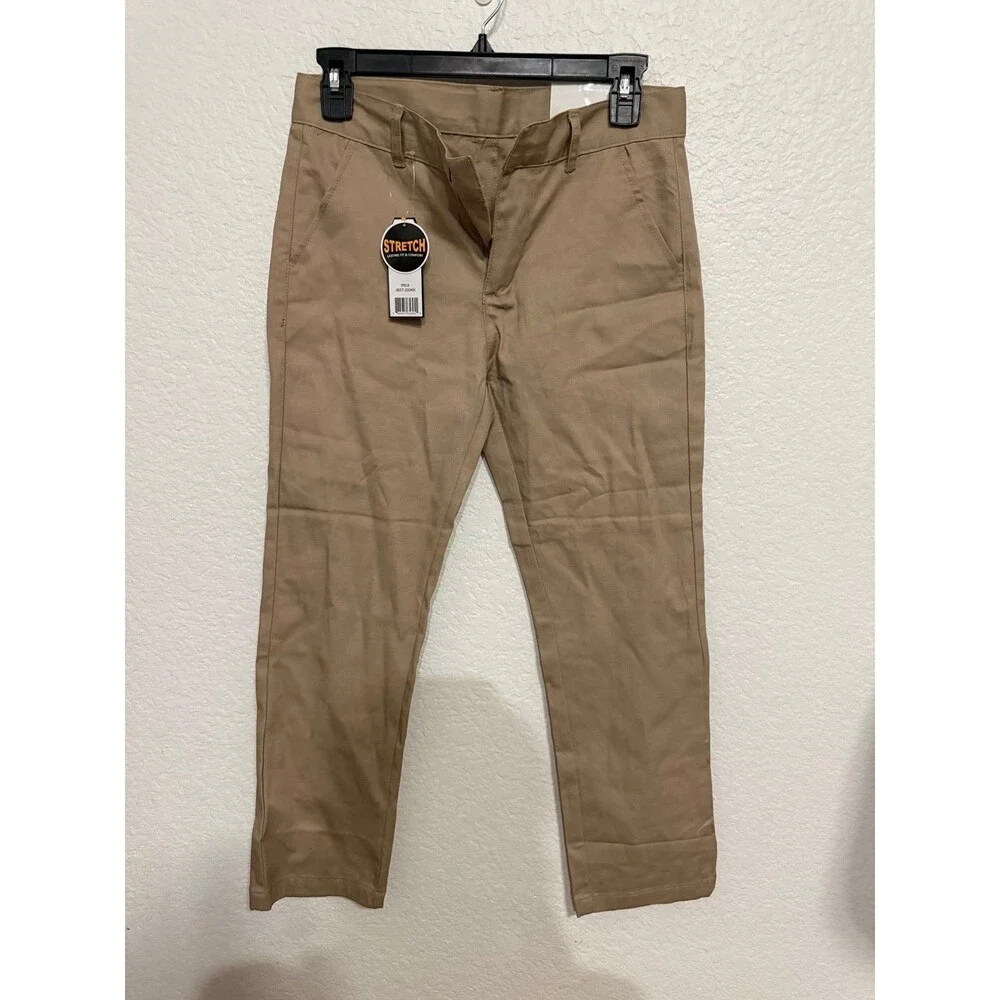 Authentic School Uniform Boys Khaki Chino Pants Size 12 yrs NWT
